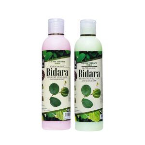 Mandian Daun Bidara dengan Limau Purut (Hijau) / Gaharu (Pink) 250ml